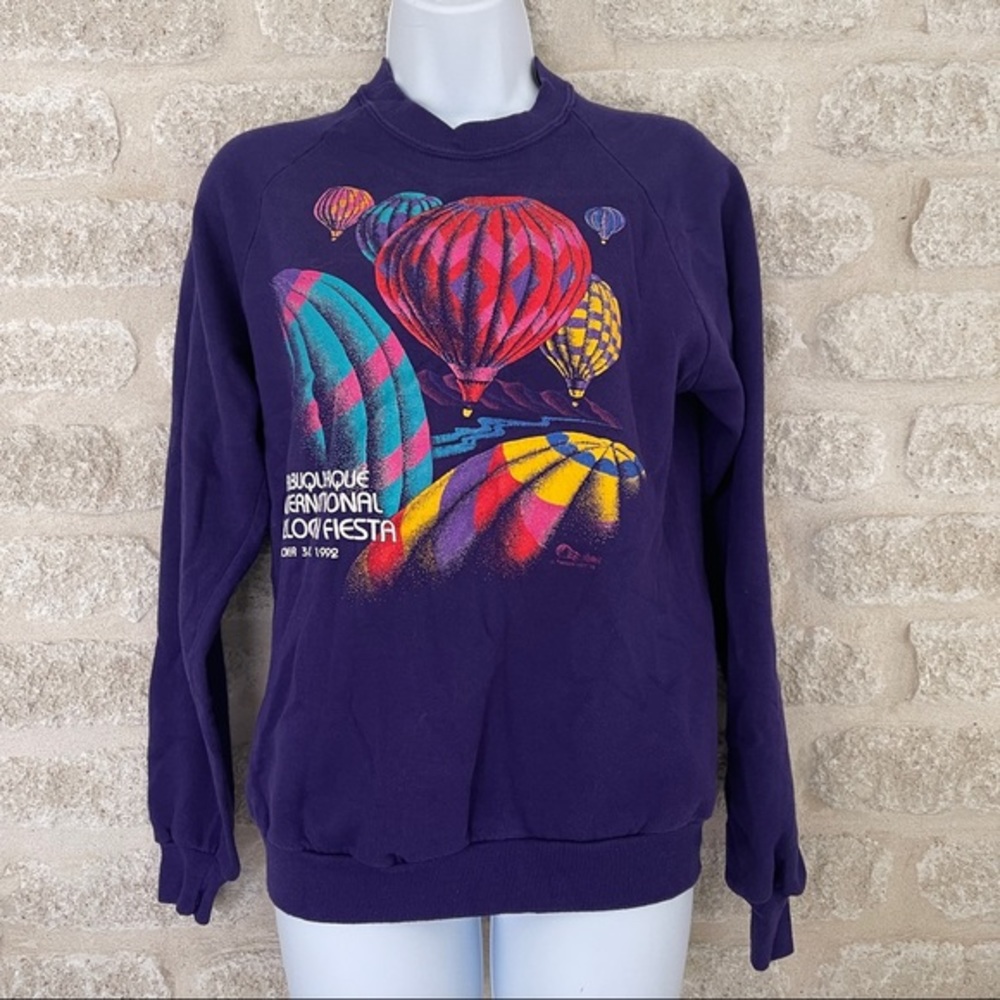 Albuquerque Hot Air Balloon Fiesta sweatshirt 90s 1992 vintage M